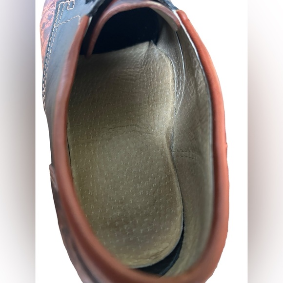Vintage Biltrite Brown Leather Shoes Sun Print Size 8.5 - Picture 8 of 9